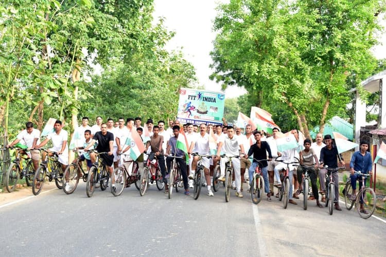 एसएसबी की संडे ऑन साइकिल रैली में युवाओं ने दिखाया जोश, फिटनेस का दिया संदेश