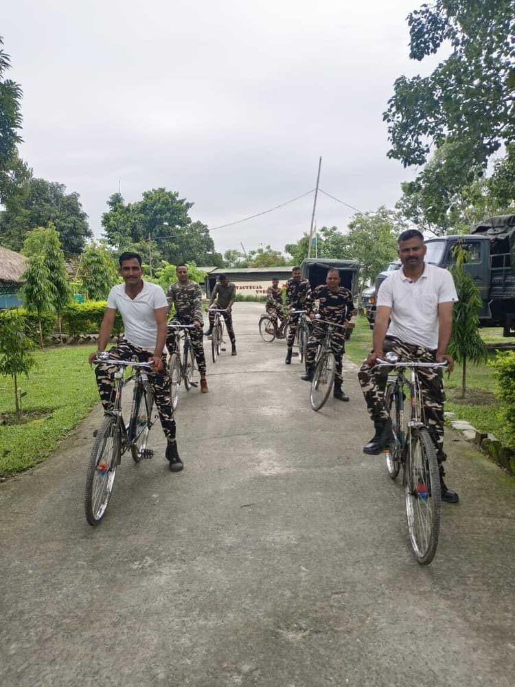पर्यावरण संरक्षण और स्वास्थ्य जागरूकता को लेकर एसएसबी की साइकिल रैली आयोजित