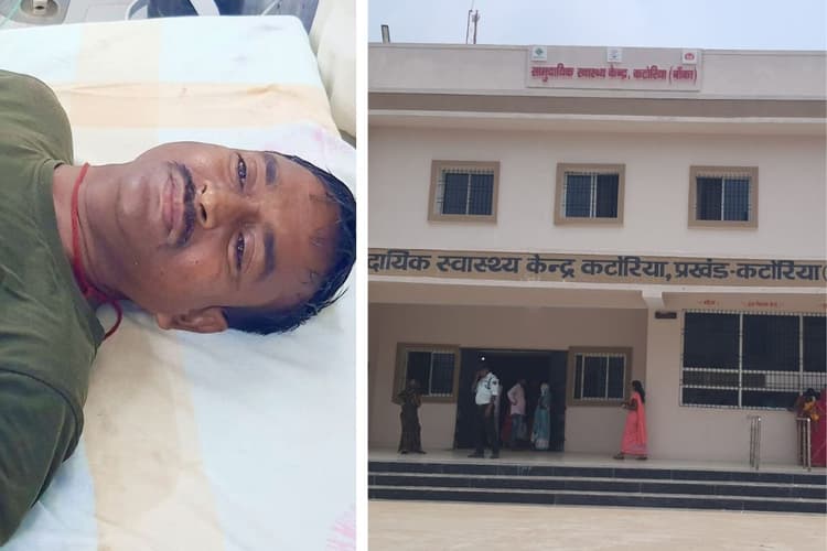 बारिश में अनियंत्रित टोटो ने बाइक सवार को मारी टक्कर, गंभीर हालत में अस्पताल में भर्ती
