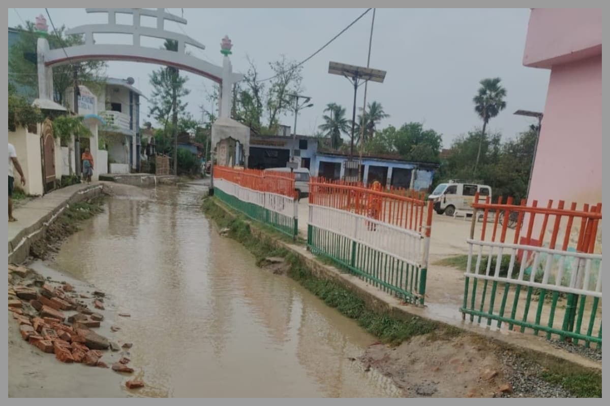Ghanshyampur waterlogging after rain