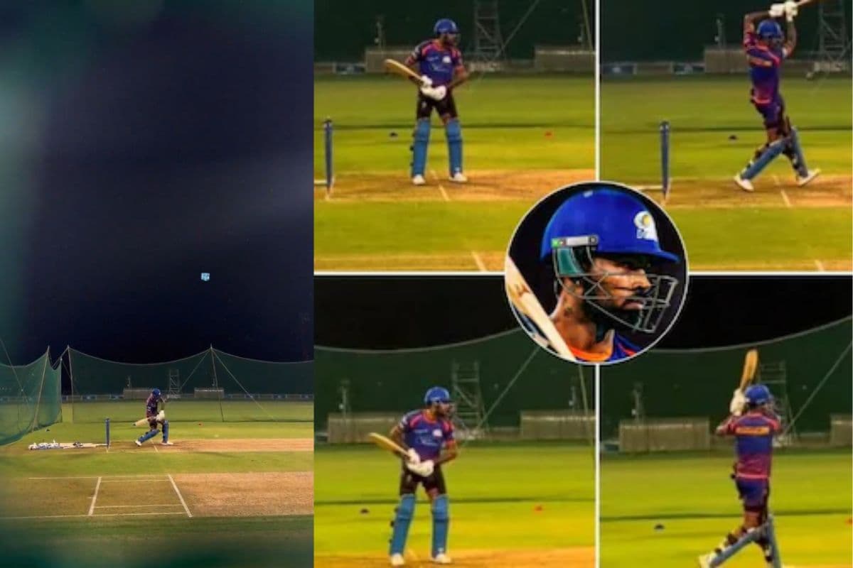 hardik pandya started practice