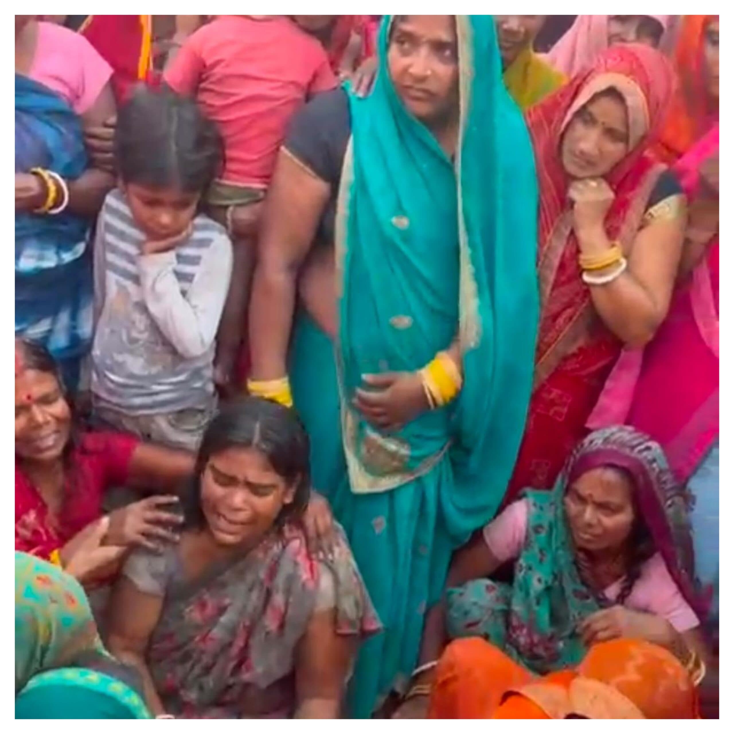 Madhubani Rahika drowning two brothers JCB pit accident grieving family