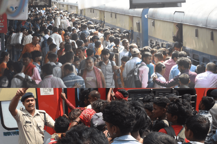 बकरीद को लेकर ट्रेनों में भारी भीड़: जनरल डिब्बों में पैर रखने तक की जगह नहीं, यात्रियों की परेशानी बढ़ी