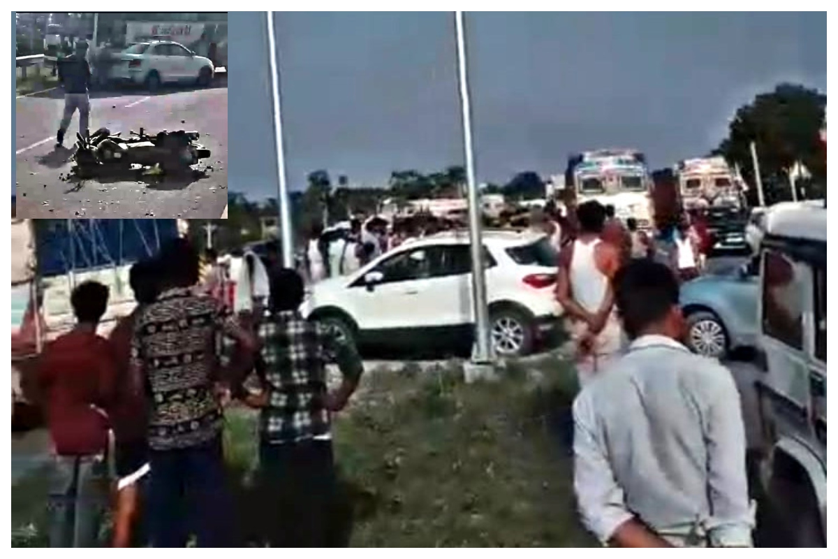Muzaffarpur News: बेटी के घर लीची व आम लेकर जा रहे बाइक सवार को बोलेरो ने रौंदा, तीन घंटे तक एनएच जाम कर हंगामा
