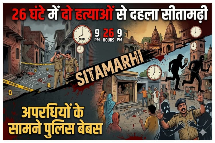 सीतामढ़ी: 26 घंटे में दो हत्याओं से दहला सीतामढ़ी, अपराधियों के सामने पुलिस बेबस