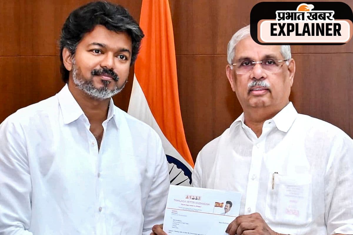 tvk leader vijay with governor rajendra arlekar