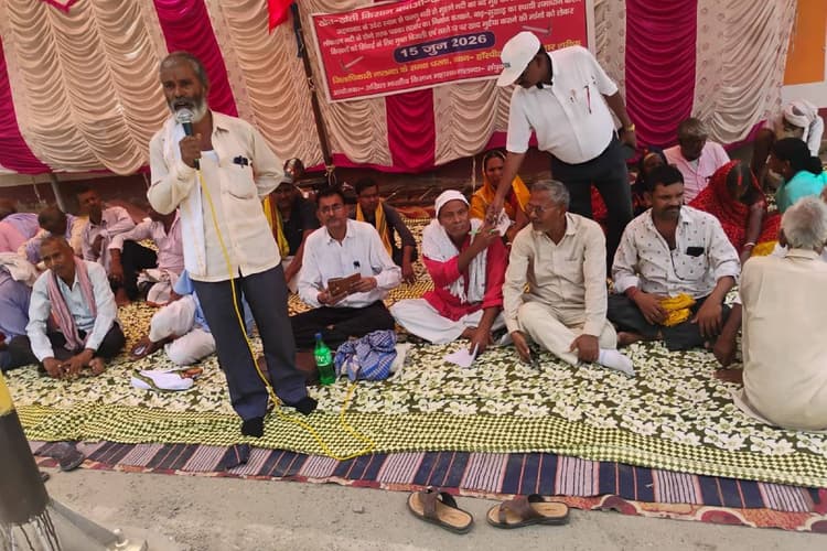 नालंदा: मुहाने नदी का मुंह खोलो, लोकायन तटबंध पक्का करो; मांगों को लेकर गरजे किसान