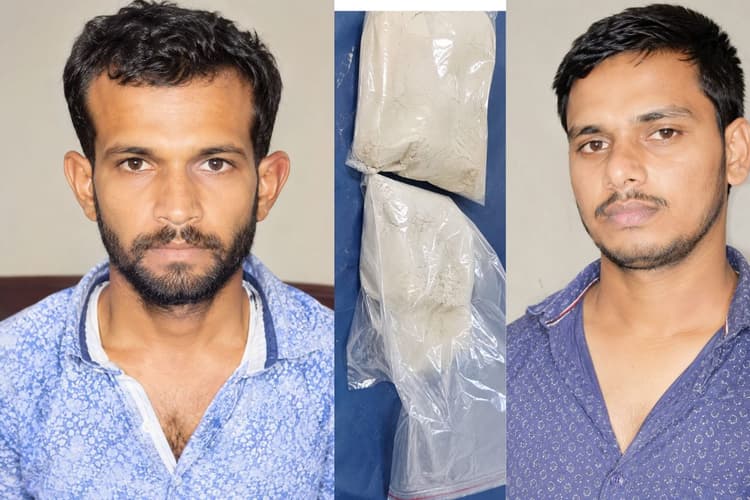 बेगूसराय के बछवाड़ा में वाहन जांच के दौरान 185 ग्राम स्मैक के साथ दो युवक गिरफ्तार