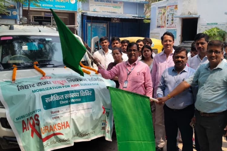रोहतास में जनस्वास्थ्य की पहल, HIV- हेपेटाइटिस समेत कई बीमारियों की जांच अभियान शुरू