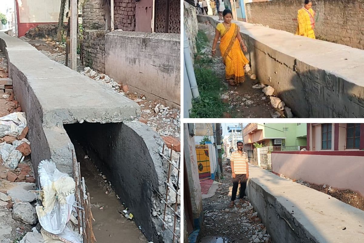आनंदबाग के लोग दुखी, नगर निगम से किया सवाल - घर से बाहर कैसे निकले ?