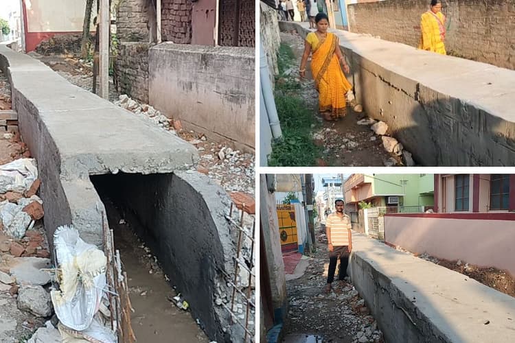 आनंदबाग के लोग दुखी, नगर निगम से किया सवाल - घर से बाहर कैसे निकले ?