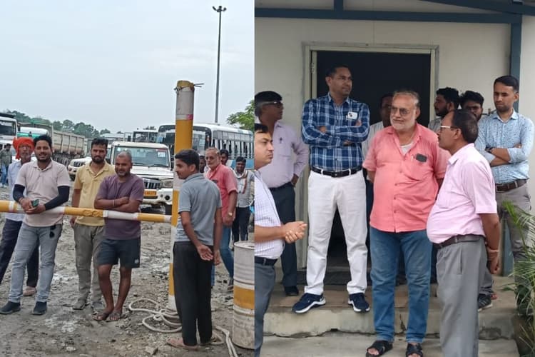 औरंगाबाद में PNC कंपनी की लापरवाही से क्षतिग्रस्त हुई 11 हजार वोल्ट लाइन, 15 घंटे बिजली गुल; ग्रामीणों ने किया गेट जाम