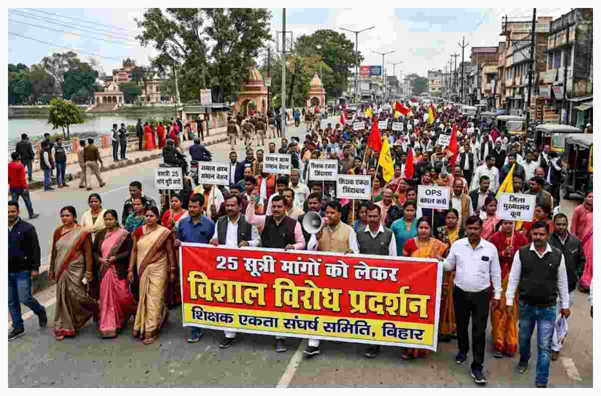 Bettiah News teachers-protest-over-25-point-demands-march-from-sagar-pokhara Bettiah News teachers-protest-over-25-point-demands-march-from-sagar-pokhara