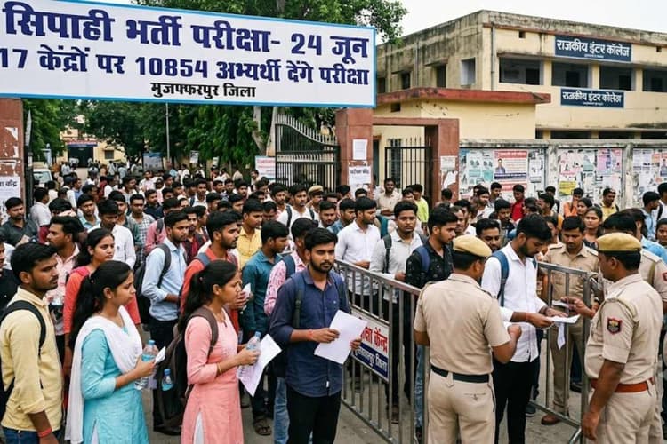 Constable Exam Muzaffarpur: सिपाही भर्ती परीक्षा 24 जून को, 17 केंद्रों पर 10854 अभ्यर्थी देंगे परीक्षा