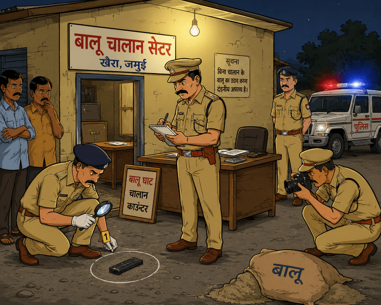 खैरा में बालू चालान सेंटर से पांच लाख की लूट, विरोध करने पर दो कर्मियों को चाकू मारकर किया घायल