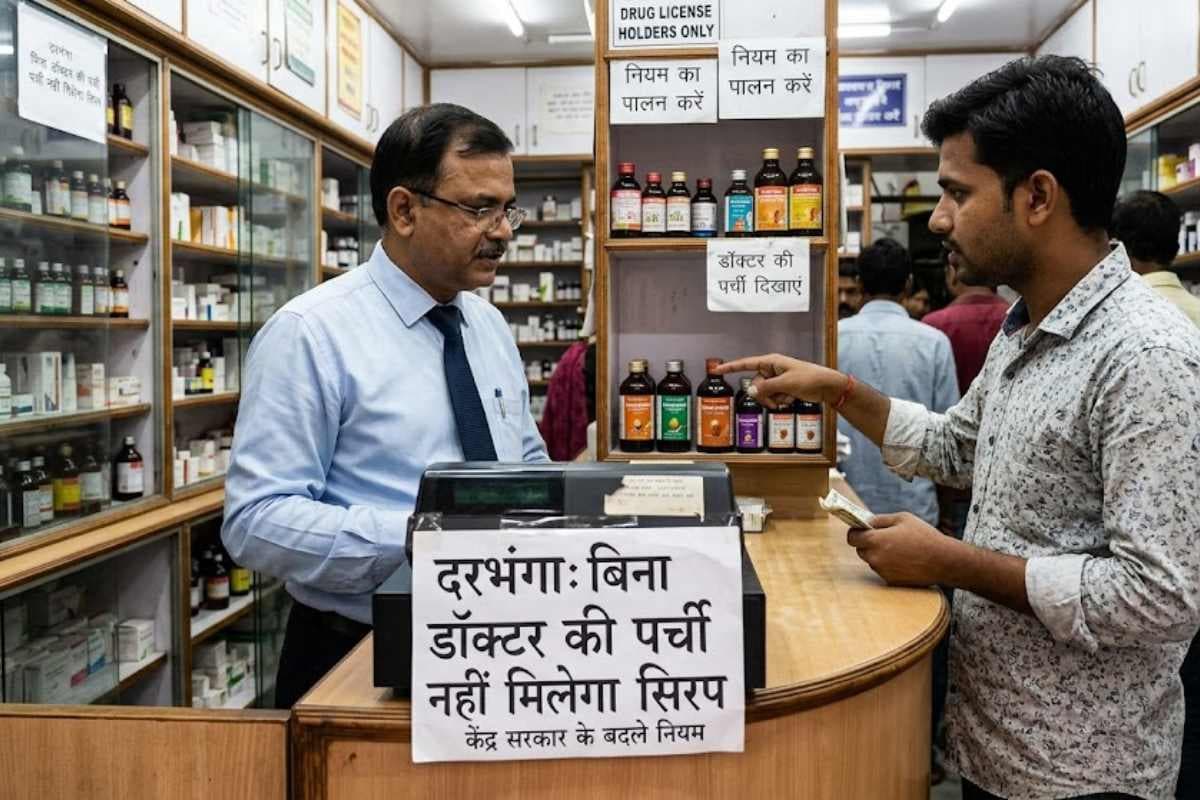 दरभंगा: अब बिना डॉक्टर की पर्ची नहीं मिलेगा सिरप, केंद्र सरकार ने बदले दवा बिक्री के नियम