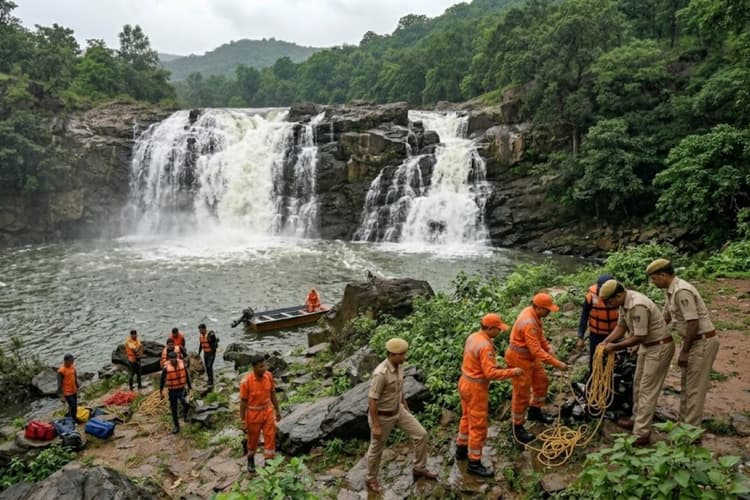 Garhwa: सुखलदरी जलप्रपात में डूबने से लातेहार के युवक की मौत, 18 घंटे बाद मिला शव