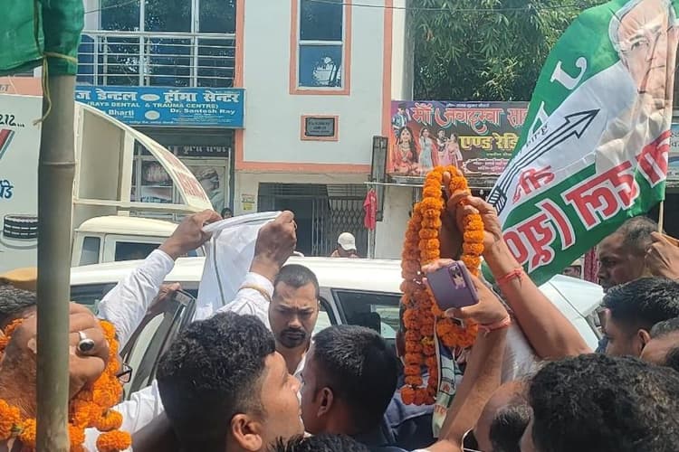 स्वास्थ्य मंत्री निशांत कुमार का देसरी में भव्य स्वागत, घंटों इंतजार करते रहे कार्यकर्ता