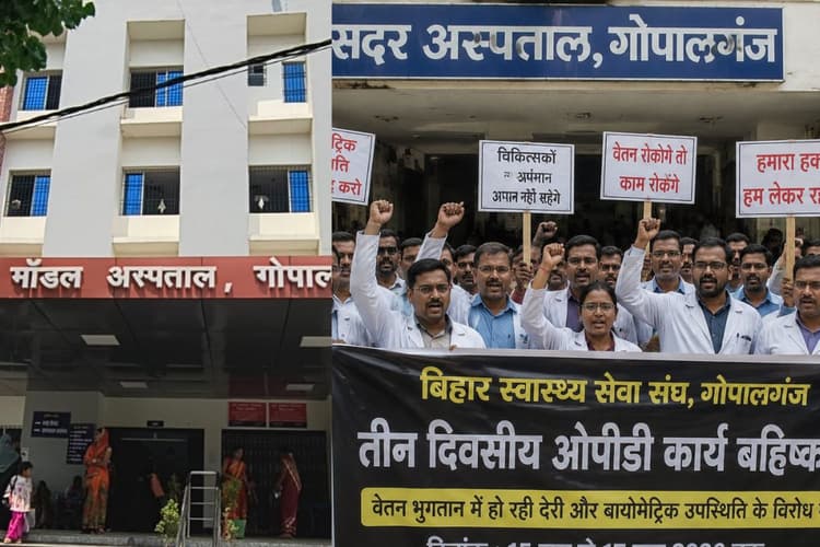 गोपालगंज में कल से डॉक्टरों का तीन दिवसीय ओपीडी बहिष्कार, वेतन और बायोमेट्रिक व्यवस्था के विरोध में फैसला