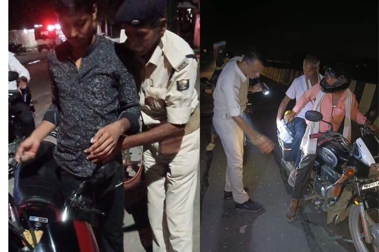 हाजीपुर में आधी रात सड़कों पर उतरी वैशाली पुलिस, जिलेभर में चला ताबड़तोड़ वाहन जांच अभियान