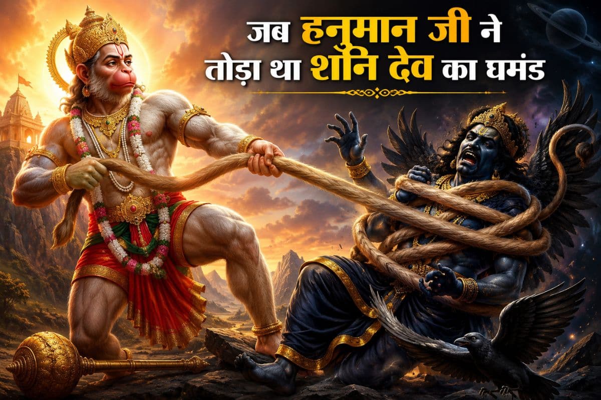 जब हनुमान जी ने तोड़ा था शनि देव का घमंड, जानिए अद्भुत पौराणिक कथा