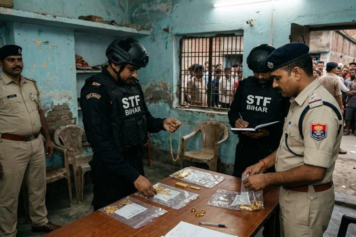 मोतिहारी: पुलिस और एसटीएफ का संयुक्त एक्शन, कटिहार में कुख्यात के घर से बरामद हुआ लूटा सोना