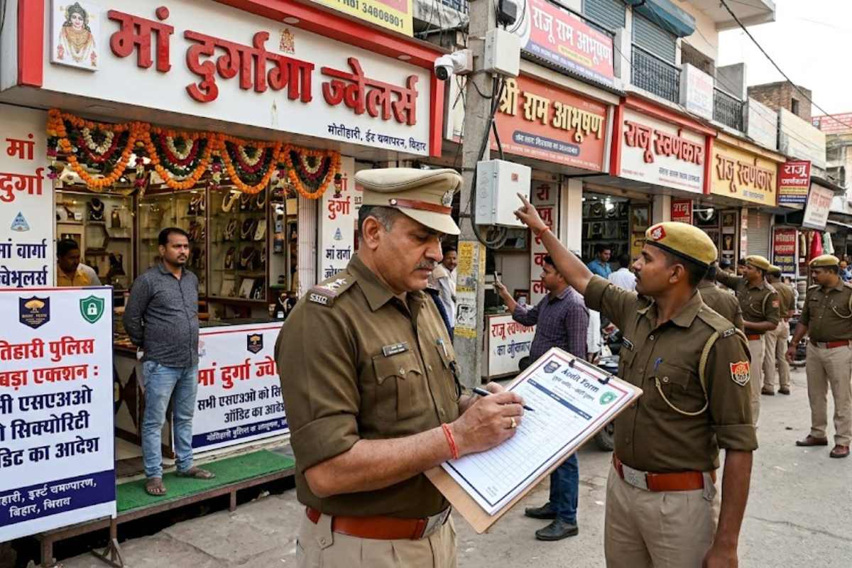 मोतिहारी: ज्वेलरी दुकानों की सुरक्षा पर पुलिस का बड़ा एक्शन, सभी एसएचओ को सिक्योरिटी ऑडिट का आदेश