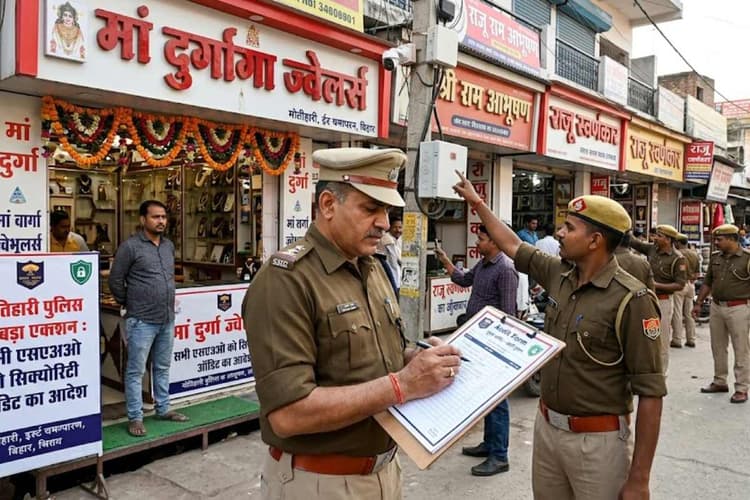 मोतिहारी: ज्वेलरी दुकानों की सुरक्षा पर पुलिस का बड़ा एक्शन, सभी एसएचओ को सिक्योरिटी ऑडिट का आदेश