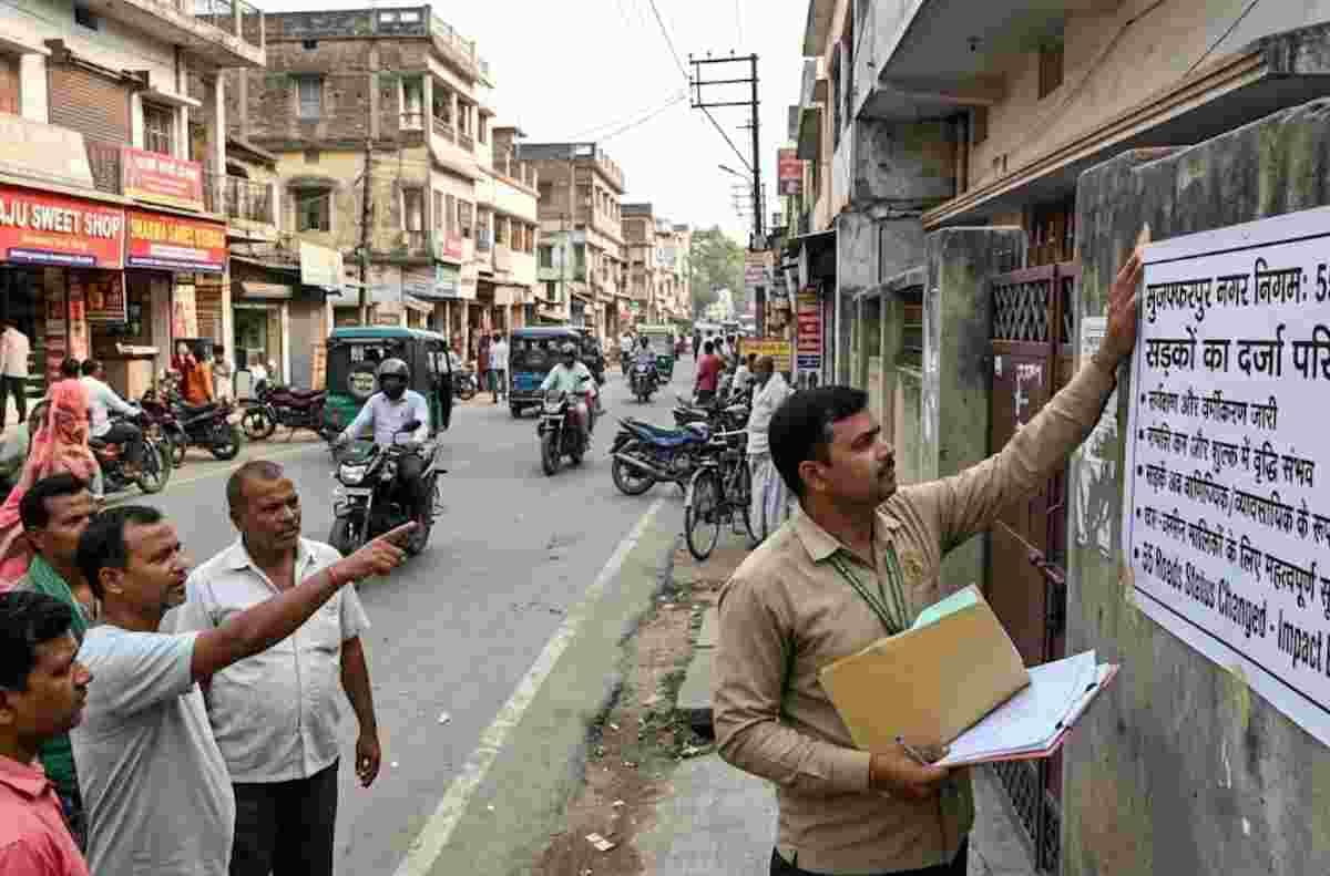 मुजफ्फरपुर में घर-जमीन वालों के लिए बड़ी खबर, 55 सड़कों का बदलेगा दर्जा, जेब पर पड़ सकता है असर
