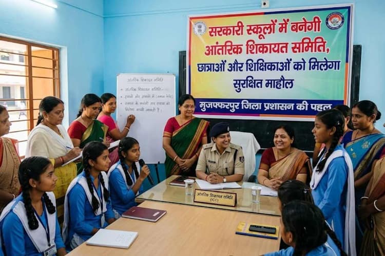 मुजफ्फरपुर : सरकारी स्कूलों में बनेगी आंतरिक शिकायत समिति, छात्राओं और शिक्षिकाओं को मिलेगा सुरक्षित माहौल