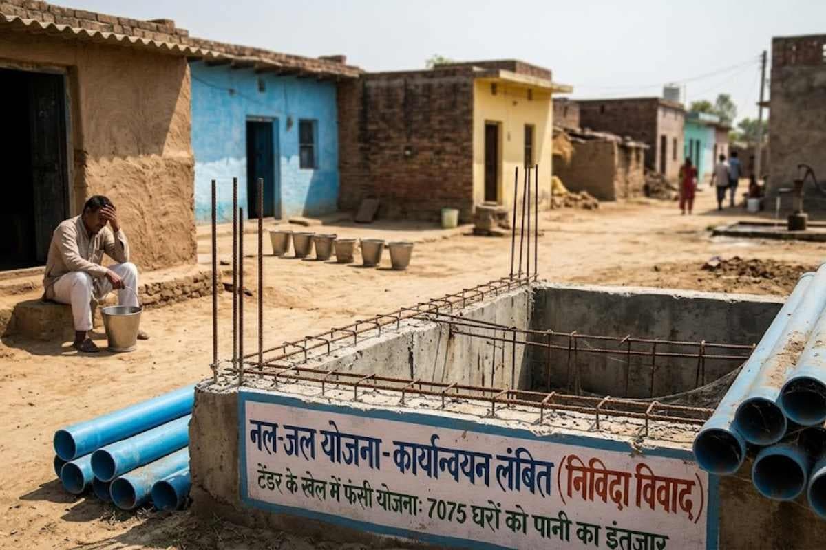 मुजफ्फरपुर: टेंडर के खेल में फंसी नल-जल योजना, 7075 घरों को अब भी पानी का इंतजार