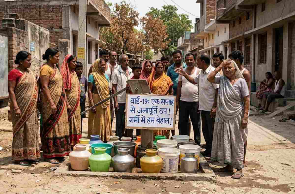 मुजफ्फरपुर: वार्ड-19 में एक सप्ताह से जलापूर्ति ठप, गर्मी में बढ़ी लोगों की मुश्किलें
