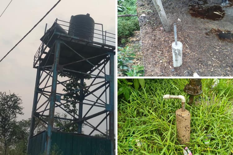 पाइपलाइन टूटी, टोटियां भी खराब, सहरसा के इस गांव लोग पी रहे आयरनयुक्त पानी