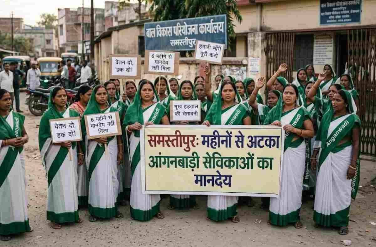 समस्तीपुर: महीनों से अटका आंगनबाड़ी सेविकाओं का मानदेय, जल्द समाधान का भरोसा