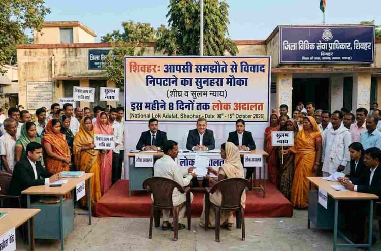 शिवहर: आपसी समझौते से विवाद निपटाने का सुनहरा मौका, इस महीने 8 दिनों तक लोक अदालत