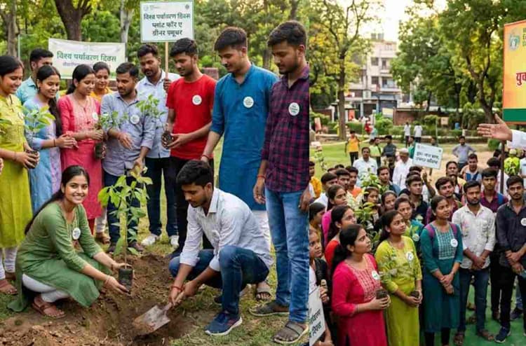 शिवहर: विश्व पर्यावरण दिवस पर पौधारोपण, युवाओं को अभियान से जोड़ने की अपील