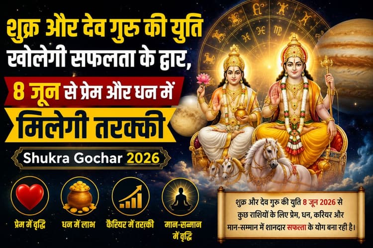 शुक्र और देव गुरु की युति खोलेगी सफलता के द्वार, 8 जून से प्रेम और धन में मिलेगी तरक्की