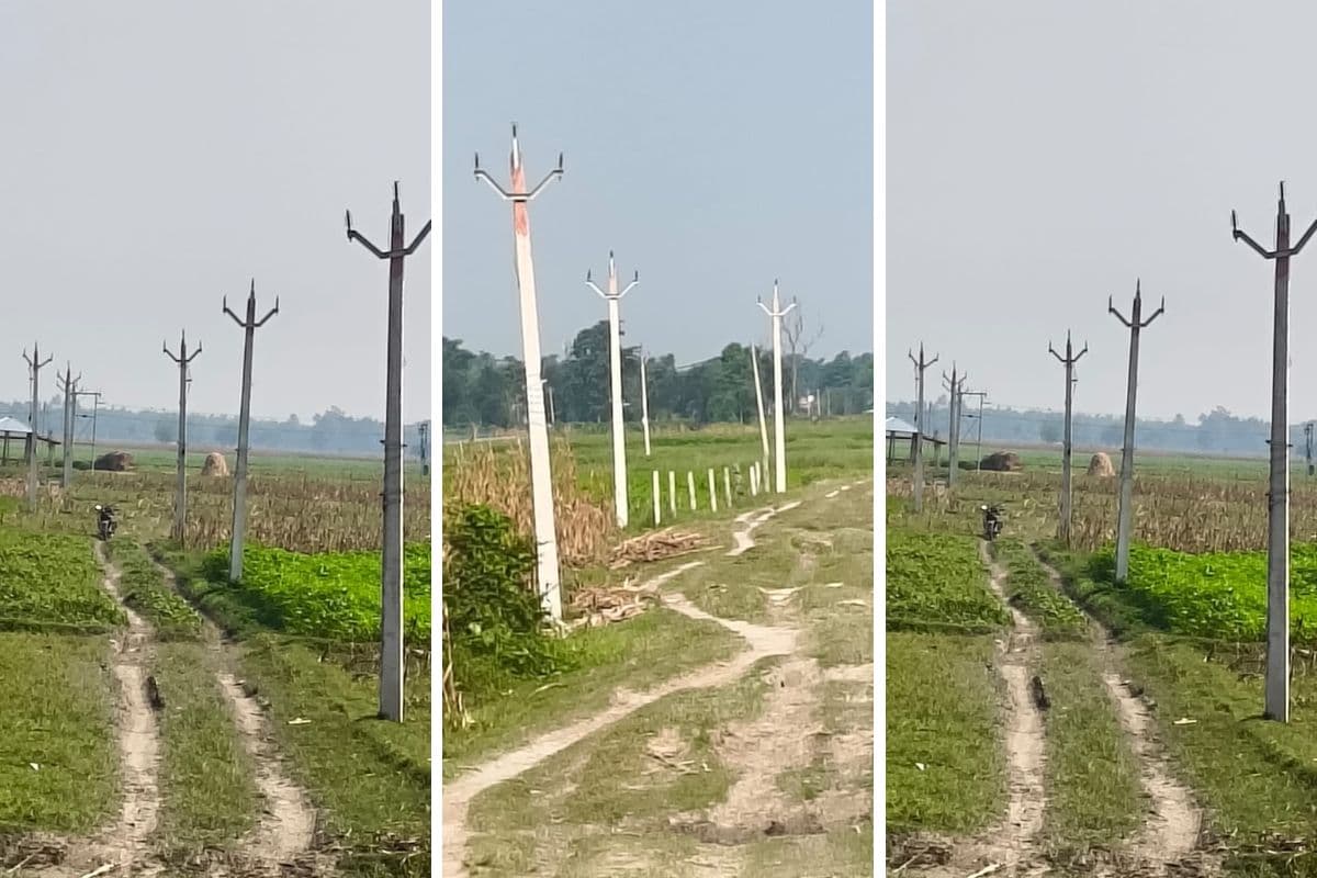सुपौल में एक किलोमीटर तक बिजली तार चोरी, 25 खंभों से रातोंरात गायब कर दिए तार