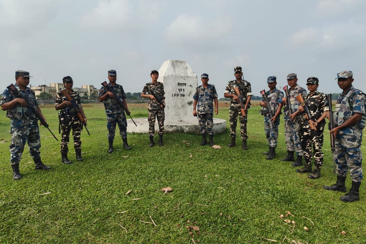 भारत-नेपाल सीमा पर SSB और APF की महा-गश्ती