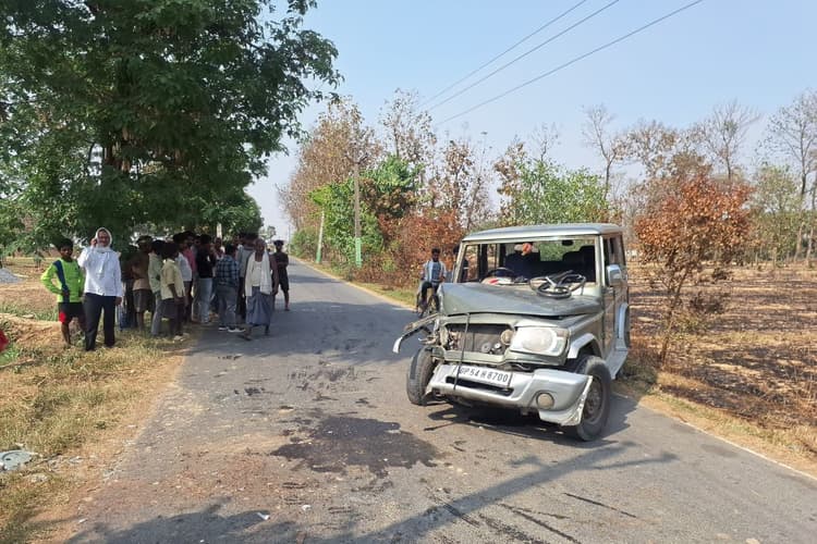 जहानाबाद में बोलेरो का टायर फटा, मुजफ्फरपुर के युवक की मौत, चार घायल