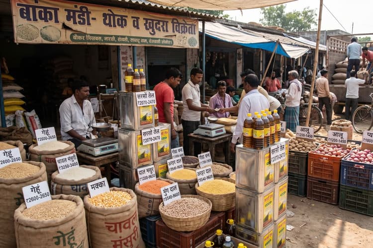 बांका मंडी में खाद्यान्न का भाव स्थिर, विक्रमशिला सेतु टूटने और ईंधन के बढ़े दामों से बढ़ी ट्रांसपोर्टिंग लागत