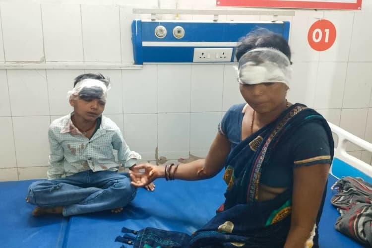 तेज रफ्तार स्कॉर्पियो ने बाइक को रौंदा, दंपती व मासूम बच्चा तीनों घायल, पूर्णिया GMCH रेफर