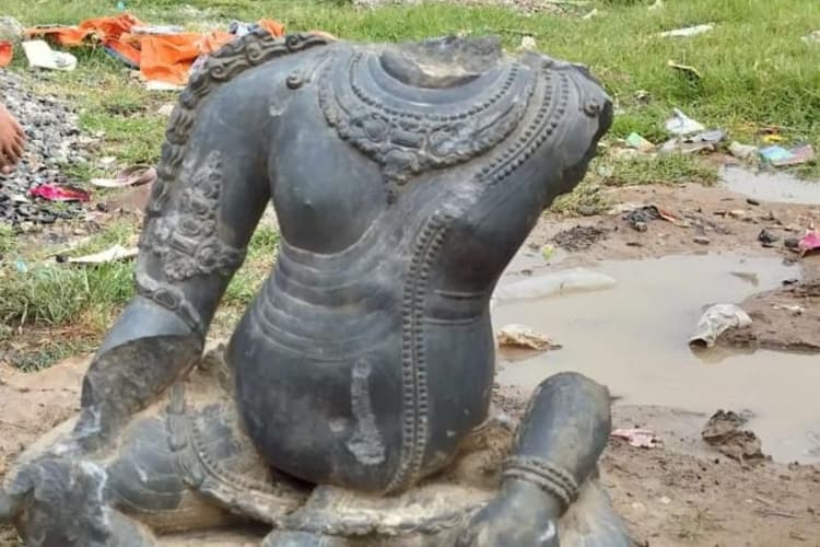 मिट्टी खुदाई में मिली पालकालीन शिल्पकला प्रतिमा, अब संग्रहालय बनेगीआकर्षण का केंद्र
