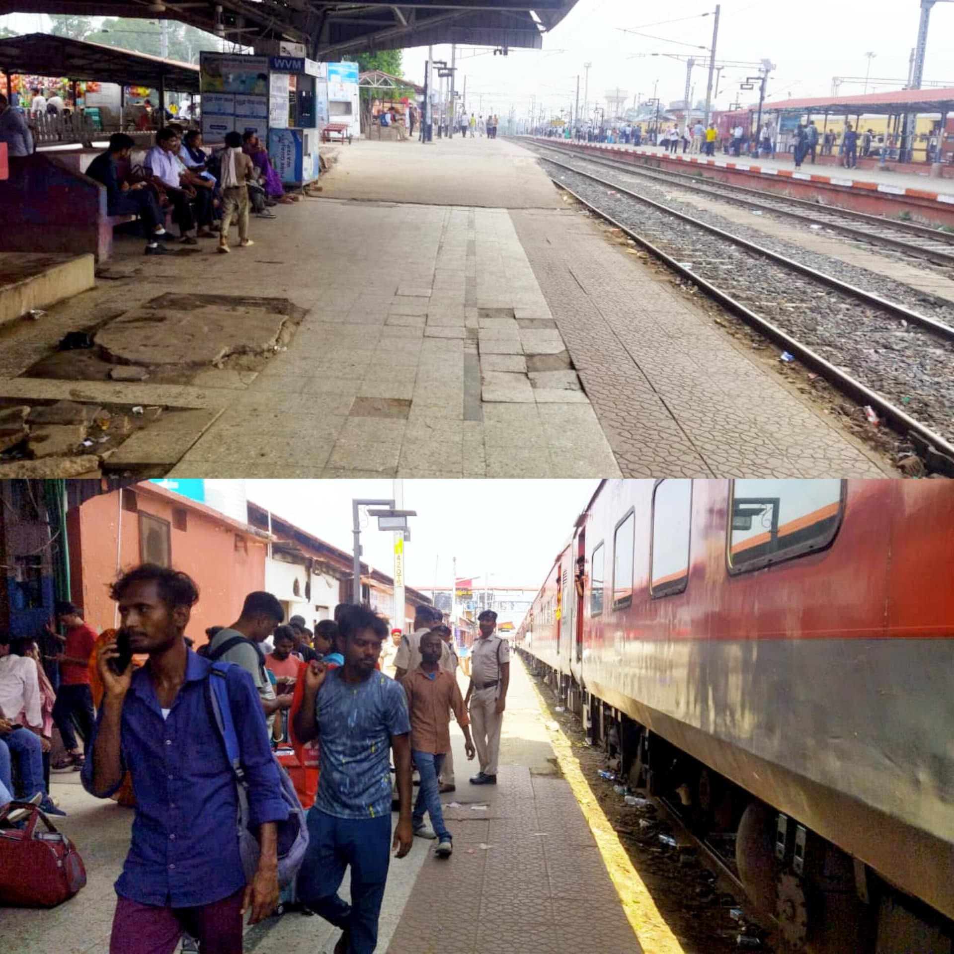 मेगा ब्लॉक के कारण थमी ट्रेनों की रफ्तार, यात्रियों को करना पड़ा इंतजार