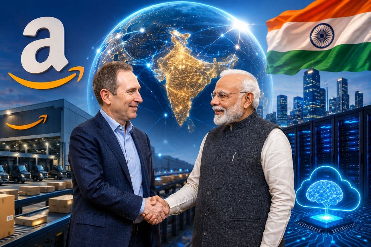 PM मोदी से मुलाकात के बाद Amazon का बड़ा ऐलान, 48 अरब डॉलर निवेश से AI सेक्टर में लाएंगे क्रांति