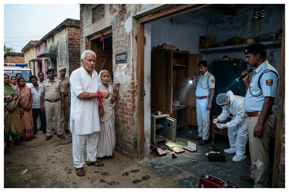 रिटायर्ड शिक्षक को बंधक बनाकर 200 ग्राम सोना चोरी, इलाके में दहशत, पुलिस जांच में जुटी