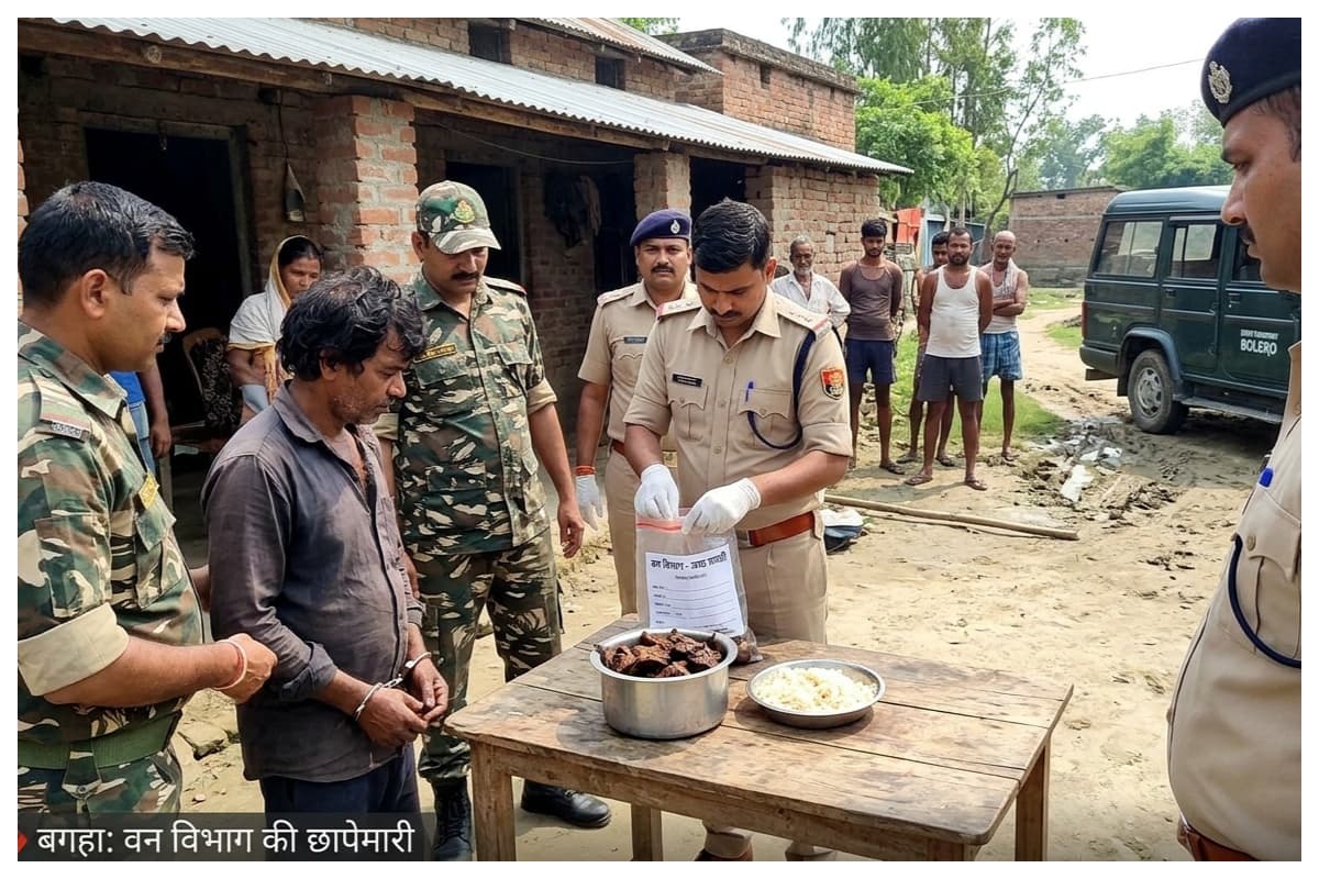 Forest department seizes suspected wildlife meat during raid in Bagaha Forest department seizes suspected wildlife meat during raid in Bagaha