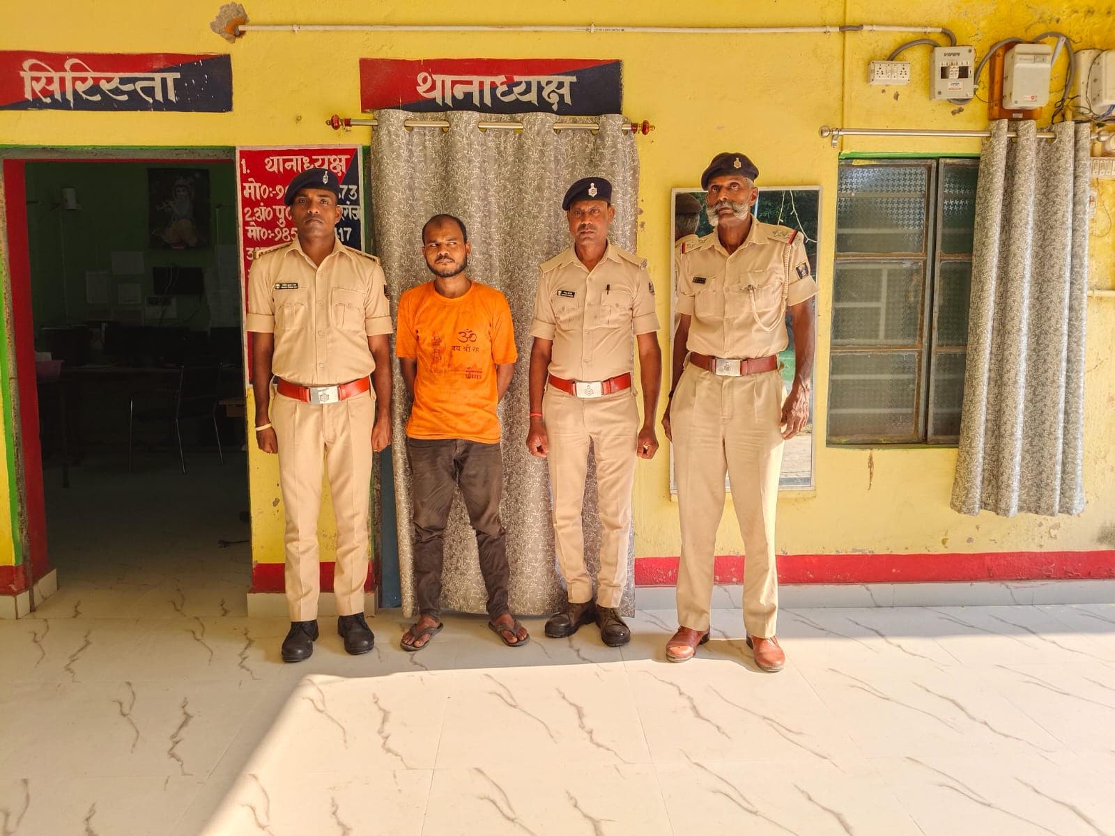 पुलिस ने कुर्की वारंटी को गिरफ्तार कर भेजा जेल