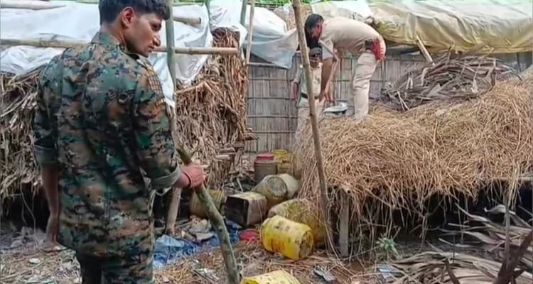 अवैध शराब के विरुद्ध पुलिस ने चलाया विशेष छापेमारी अभियान