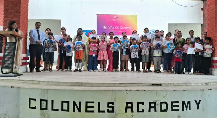 बच्चों के उत्साह को बढ़ाने कर्नल एकेडेमी में विज किड कार्निवेल समारोह